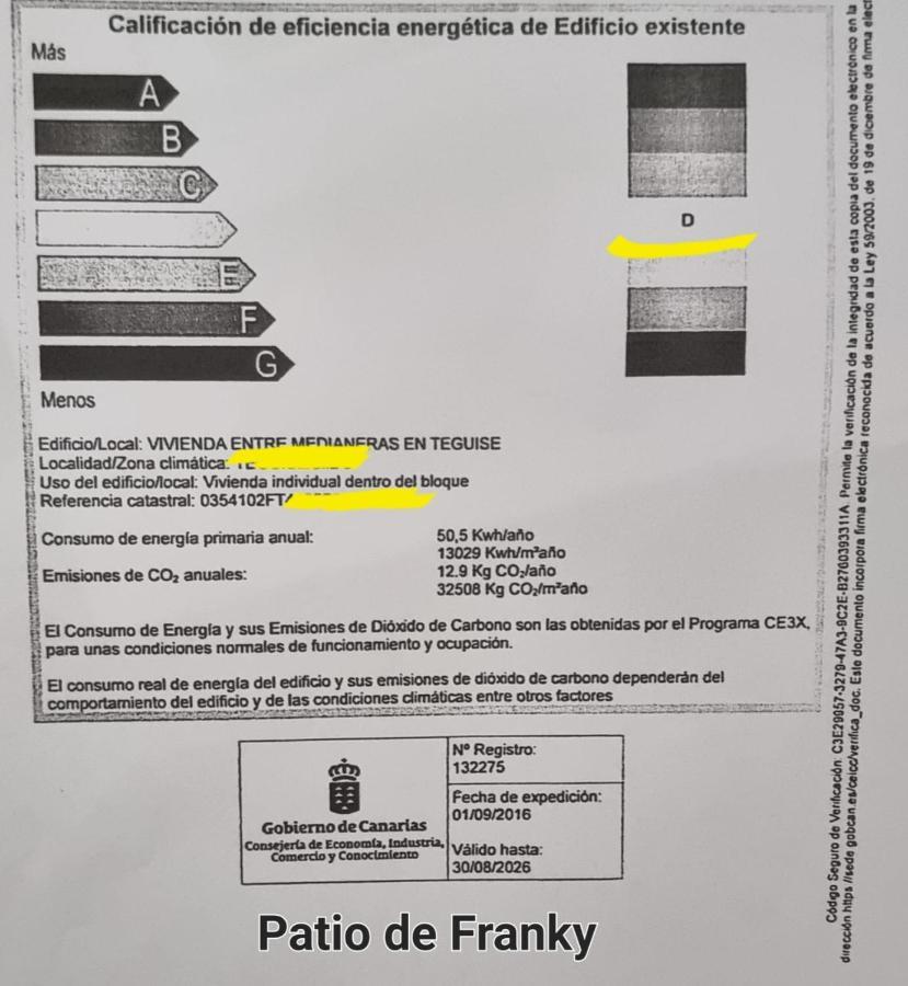 Vivienda Vacacional El Patio De Franky Teguise  Zewnętrze zdjęcie